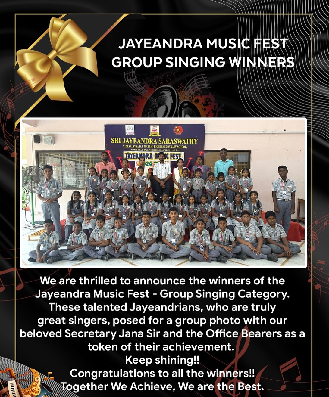 Jayeandra Music Fest – Group Singing Winners Announcement