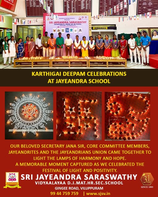 Karthigai Deepam Celebrations – Sri Jayeandra Saraswathy School