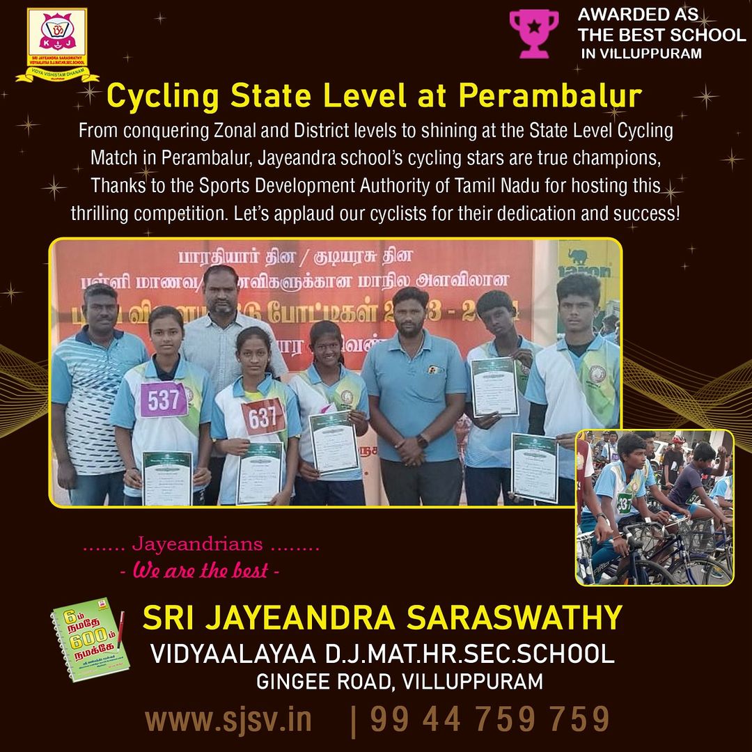 State Level Cycling competition at Perambular
